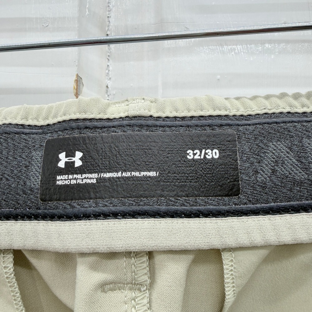 Under Armour Drive 5 Pocket Mens 32 x 30 Khaki Golf Pants Dri Fit Stretch - Picture 6 of 8